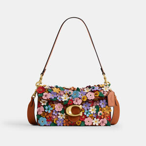 Coach Tabby Shoulder Bag 26 With Floral Applique